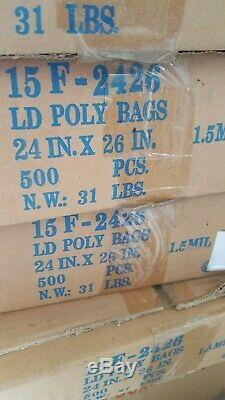 Elkay Plastics 15F-2426 1.5 mil Low Density Flat Bag (24 x 26) clear 500 /case