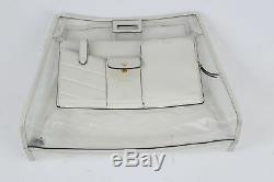 FENDI Embossed Peekaboo Clear Transparent PVC and Leather Defender Cover for Bag