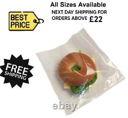 Film Fronted Paper Bags White Window Clear Food Display for Sandwich All Sizes