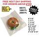 Film Fronted Paper Bags White Window Clear Food Display For Sandwich Cake Candy