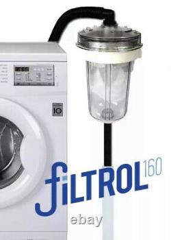 Filtrol 160 Washing Machine Laundry Lint Filter for Septic with 2 Filter Bags