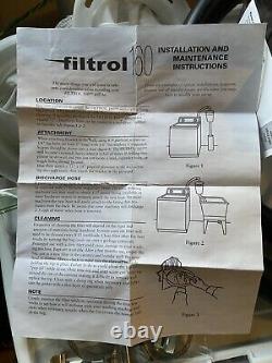 Filtrol 160 Washing Machine Laundry Lint Filter for Septic with 2 Filter Bags