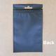 Flat Clear Black Plastic Zip Lock Bags With Hang Hole Accessories Package Pouches