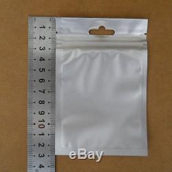 Flat Clear Black Plastic Zip Lock Bags With Hang Hole Accessories Package Pouches