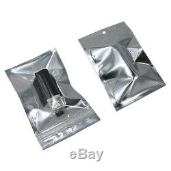 Flat Clear Silver Reclosable Mylar for Zip Bag Aluminum Foil Lock Plastic Pouch
