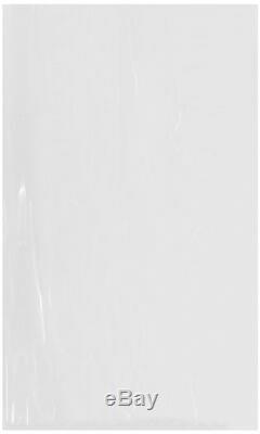 Flat Open Clear Plastic Poly Bags, 1.25 Mil, 24 x 40, pack of 500