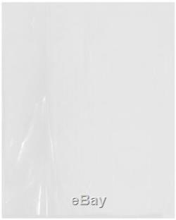Flat Open Clear Plastic Poly Bags, 4 Mil, 40 x 50, pack of 100