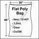 Flat Poly Plastic Bag 1.5-mil 36x48 Cs/250 Clear Packaging Heat Seal Fda 121437