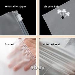 Frosted Clear Plastic Bags Resealable Polypropylene Poly Bags for 17.7X23.6