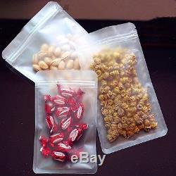 Frosted Clear Plastic Packaging Bag Matte Zip Lock Resealable Food Grade Pouch