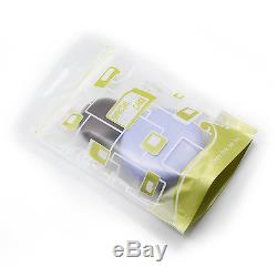 Frosted Clear Plastic Stand Up Ziplock Food Packing Bags Pouches with Handle