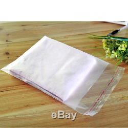 Frosted Clear Self Adhesive Plastic Bag Matte Seal Pouch For Accessories Jewelry