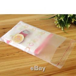 Frosted Clear Self Adhesive Plastic Bag Matte Seal Pouch For Accessories Jewelry