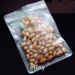 Frosted Clear Ziplock Bags Plastic Food Grade Reclosable Zip Packaging Pouch