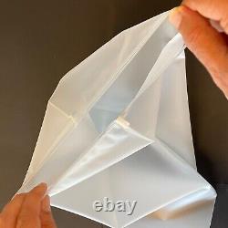 Frosted Clear Zipper Plastic Poly Bags Matt for Apparel Packaging Clothing 11x13
