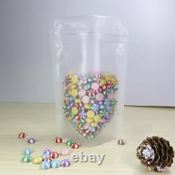 Frosted Plastic Food Storage Bags, Food safe Plastic Stand Up Zipper Seal Bag