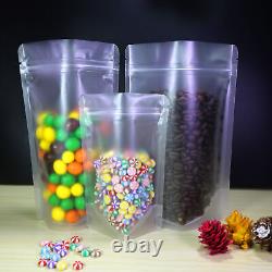 Frosted Plastic Food Storage Bags, Food safe Plastic Stand Up Zipper Seal Bag