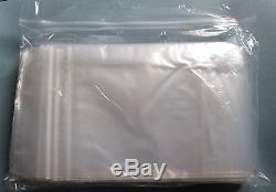 GRIP SEAL BAGS Resealable Clear Polythene Plastic 10-12000 4 x 5.5 GL06 10x14cm