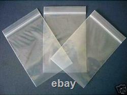 GRIP SEAL BAGS Resealable Self Seal Clear Plastic Gripper ALL SIZES FREE POSTAGE