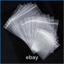 GRIP SEAL BAGS Self Resealable Clear Polythene Plastic Zip Lock Various Sizes