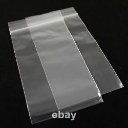 GRIP SEAL BAGS Self Resealable Clear Polythene Poly Plastic Zip Lock All Sizes