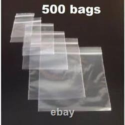 GRIP SEAL BAGS Self Resealable Clear Polythene Poly Plastic Zip Lock All Sizes