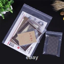 GRIP SEAL BAGS Self Resealable Clear Polythene Poly Plastic Zip Lock All Sizes