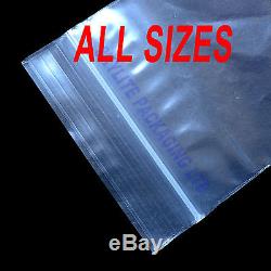 GRIP SEAL BAGS Self Resealable Poly Clear Mini & Large PlasticALL SIZES