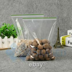 GRIP SEAL BAGS Strong Zip Lock Plastic Poly Clear Bag Baggie Reusable All Sizes