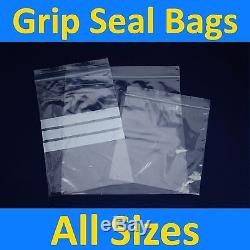 GRIP SEAL BAGS Wholesale Prices Self Resealable Poly Plastic Clear All Sizes