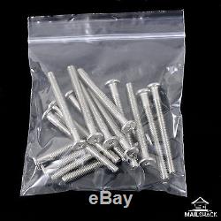 GRIP SEAL Bags PLAIN RESEALABLE STRONG CLEAR Poly Polythene Plastic ALL SIZES