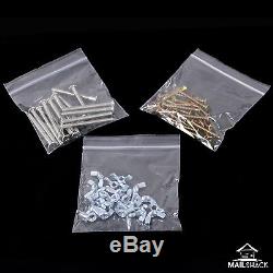 GRIP SEAL Bags PLAIN RESEALABLE STRONG CLEAR Poly Polythene Plastic ALL SIZES