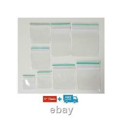 GRIP SEAL STORAGE BAGS Plastic Zip Lock Self Resealable Poly Clear All Sizes