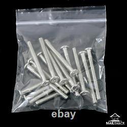 GRIP SEAL STORAGE BAGS Plastic Zip Lock Self Resealable Poly Clear All Sizes
