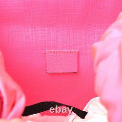 GUCCI Floral Green Pink Clear PVC Backpack LARGE MEN WOMEN Designer Bag Plastic