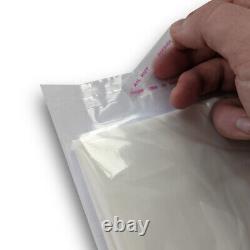 Garment Shirt Clothes Bags Peel & Seal Clear Polythene Plastic Bags Mailers