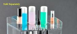 GlamoureBox Clear Acrylic Makeup Organizer 5 Drawers Crystal Knob Handles A5R-K