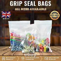 Grip Seal Bag Clear Polythene Plastic Zip Lock GL17 15 x 20 Pack of 500