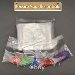 Grip Seal Bag Clear Polythene Plastic Zip Lock GL17 15 x 20 Pack of 500