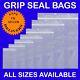 Grip Seal Bag Resealable Clear Plastic Zip Lock Polythene Good For Food Freeze