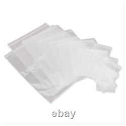 Grip Seal Bags 6x9 152x229mm Self Press Poly Plastic Clear Zip Lock Bag