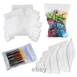 Grip Seal Bags 6x9 152x229mm Self Press Poly Plastic Clear Zip Lock Bag