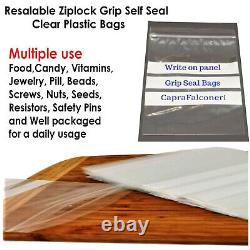 Grip Seal Bags 6x9 Clear Resealable Plastic Polythene Cheapest Gripseals
