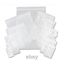 Grip Seal Bags 7.5x7.5 191x191mm Self Press Poly Plastic Clear Zip Lock Bag