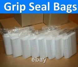 Grip Seal Bags Clear Resealable Plastic Polythene Cheapest Gripseals All Sizes