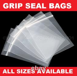 Grip Seal Bags Clear Resealable Plastic Polythene Cheapest Gripseals Food Graded
