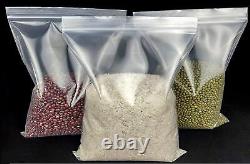 Grip Seal Bags Clear Self Resealable Plastic Zip Lock 8 x 11 Storage Bags