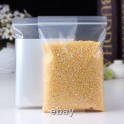 Grip Seal Bags Clear Self Resealable Plastic Zip Lock Jewelry Food Storage Bags