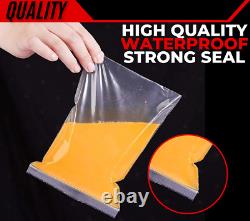 Grip Seal Bags Clear Self Resealable Polythene Poly Plastic Zip Lock All Sizes