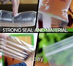 Grip Seal Bags Clear Self Resealable Polythene Poly Plastic Zip Lock All Sizes